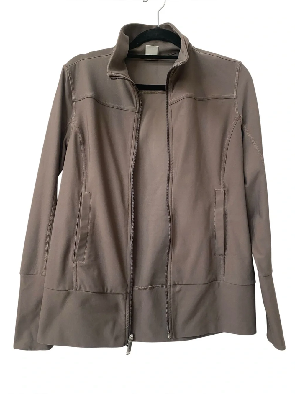 Nike Fit Dry Taupe Full Zip Jacket Womens M 8 10